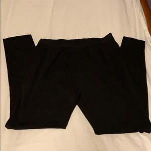Asymmetrical Tapered Black Pants